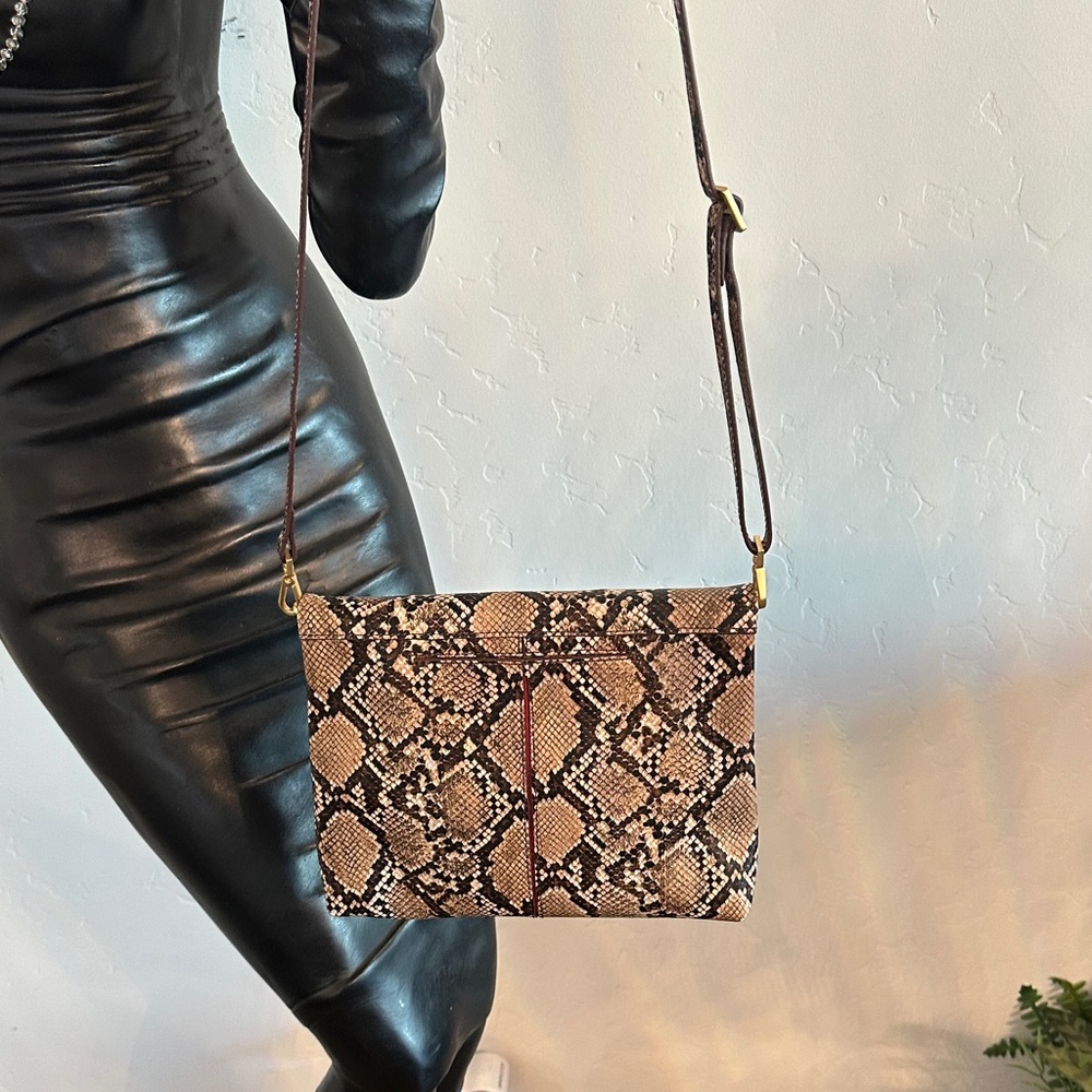 Hammitt Brown Snakeskin Crossbody Bag - Picture 3 of 5